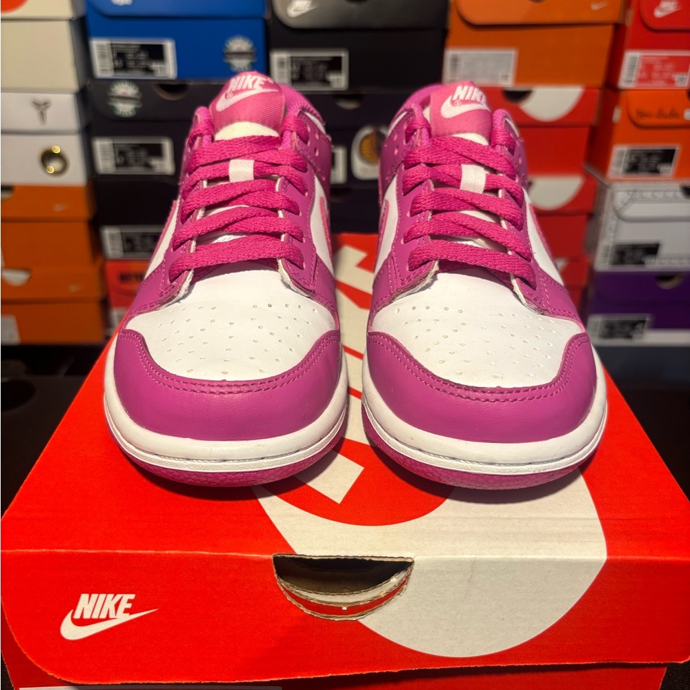Nike Kids Pink and White Sneakers - Picture 10 of 10